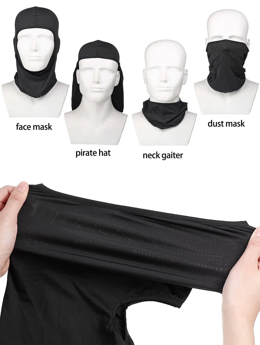 OEM Custom Design Racing Balaclava Breathable Beanie Hat Full Headsock Face Ski Mask for Halloween