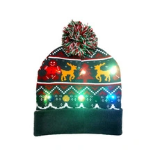 Bonnet de noël chaud pour enfants, Animal mignon, bonnet en tricot POM POM